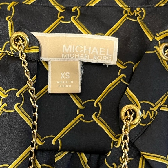 💙 Chain Print Blouse - Michael Kors - XS - Picture 2 of 8